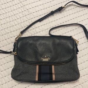 Kate Spade Felt Stripe Crossbody Bag